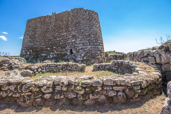 Nuraghe Losa Starożytna Megalityczna Budowla Znaleziona Sardynii Włochy Obrazek Stockowy