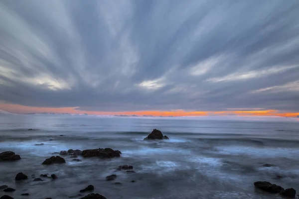 Zachód słońca na Oceanie Spokojnym — Zdjęcie stockowe
