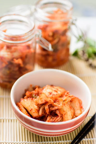 Col Kimchi Comida Coreana — Foto de Stock