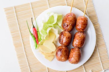Tay sosis (bir sosis), popüler Kuzeydoğu gıda Tayland