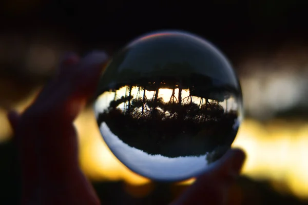 Photographing Lensball — Stock Photo, Image