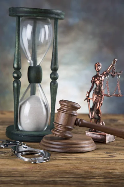 Anwälte Büro Hintergrund Gesetz Symbole Komposition Auf Grauem Stein Hintergrund — Stockfoto
