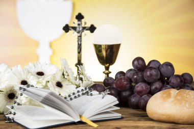 The background of the First Holy Communion clipart