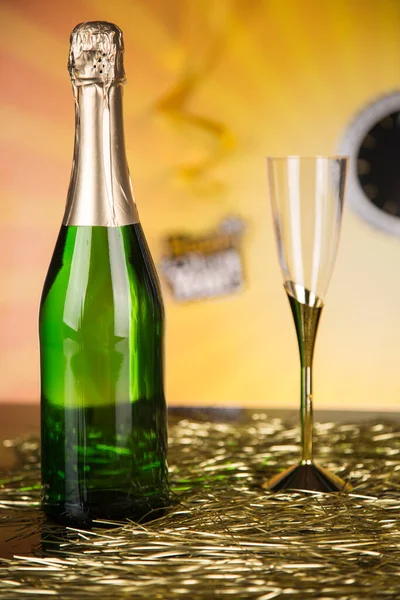 Nyårsafton Champagne Nyår — Stockfoto