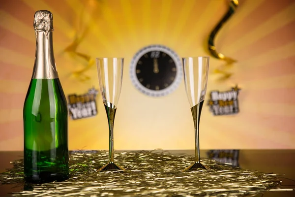 Новорічна Ніч Шампанське Новий Рік — стокове фото