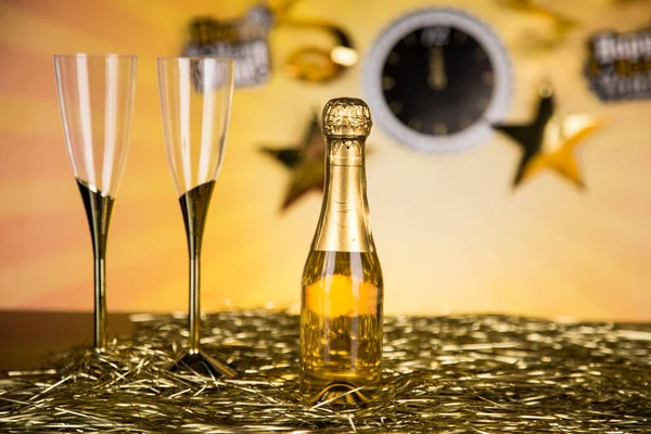 Nyårsafton Champagne Nyår — Stockfoto