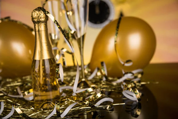 Nyårsafton Champagne Nyår — Stockfoto