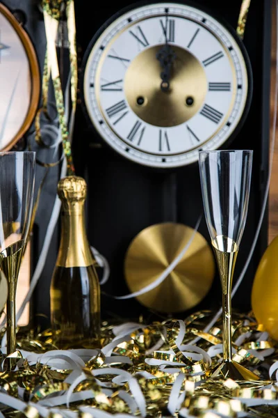 Nyårsafton Champagne Nyår — Stockfoto