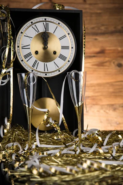 Yeni Yıl Arifesi Şampanya Yeni Yıl Telifsiz Stok Fotoğraflar