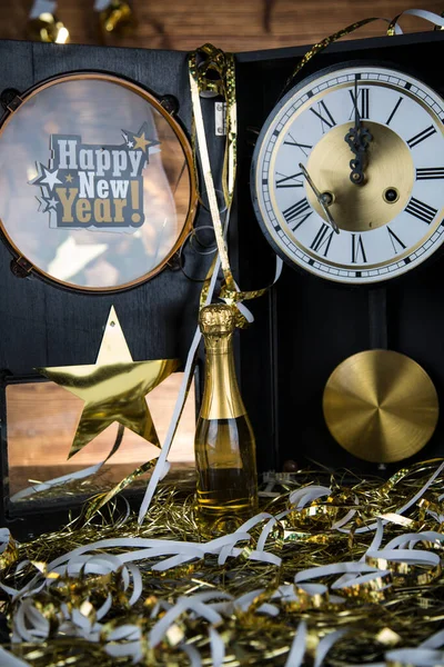 Nyårsafton Champagne Nyår Stockbild