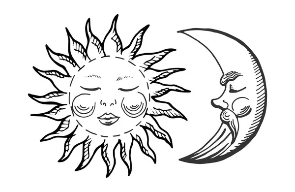 Как рисовать солнце и луну как рисовать солнце и луну