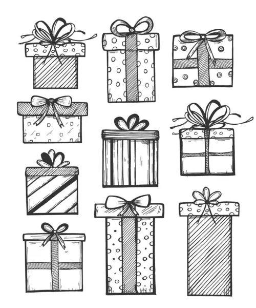 Surprise cardboard present packaging — Stock Vector