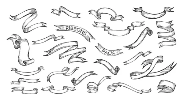 Línea de tiras editables dibujo conjunto de stock — Vector de stock