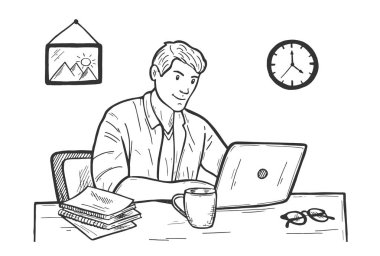 İş adamı ya da serbest çalışan biri.