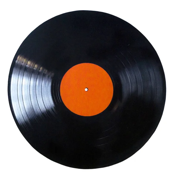 Black Vinyl Record Album Disc — Stock Photo, Image