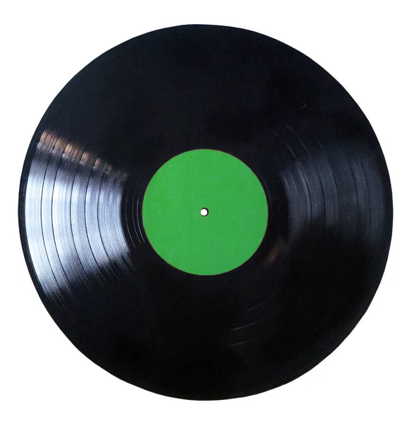 Schwarze Schallplatte Platte — Stockfoto