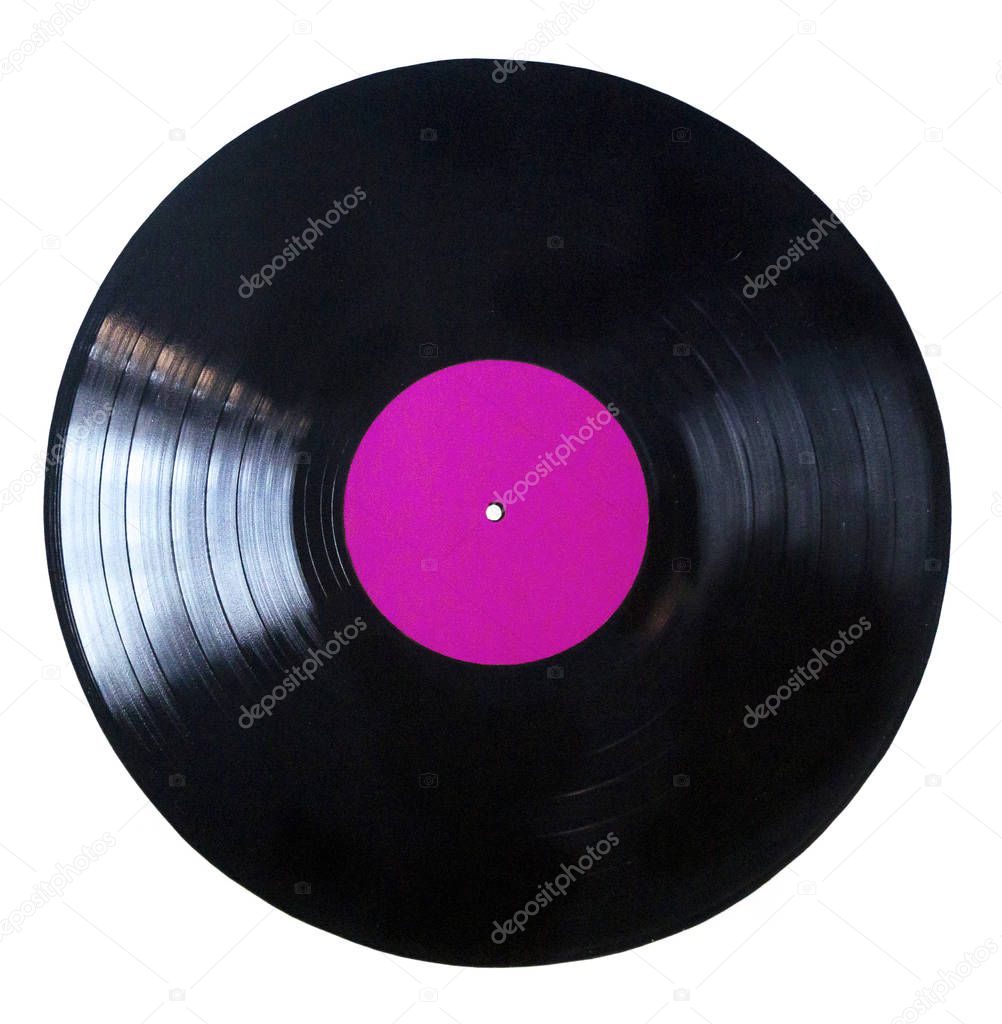 Black vinyl record lp album disc