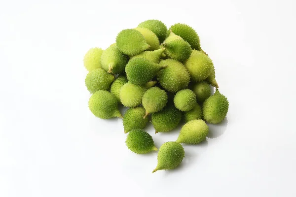 Top View Fresh Green Spiny Gourd — Stock Photo, Image