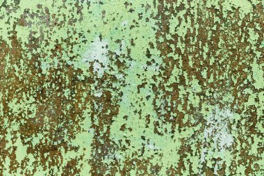Çatlak eski boya dokusu. Yeşil boya eski model.