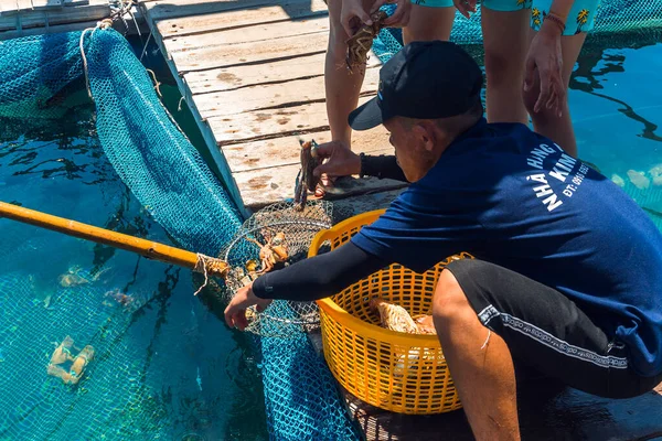 Con Dao Island Vietnam Mayo 2020 Turismo Vista Pesca Balsa — Foto de Stock