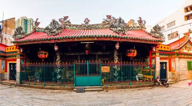 Ho Chi Minh şehri, Vietnam - 11 Ocak 2020: Ha Chuong Hoi Pagoda, Cholon (Çin Mahallesi), Ho Chi Minh Şehri (Saygon), Vietnam