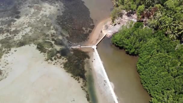 越南基扬省基隆巴卢群岛 另一个名称是滨海岛 的空中景观 — 图库视频影像