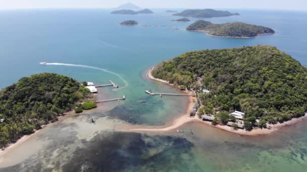 Vista Aérea Del Archipiélago Lua Otro Nombre Isla Binh Tri — Vídeos de Stock