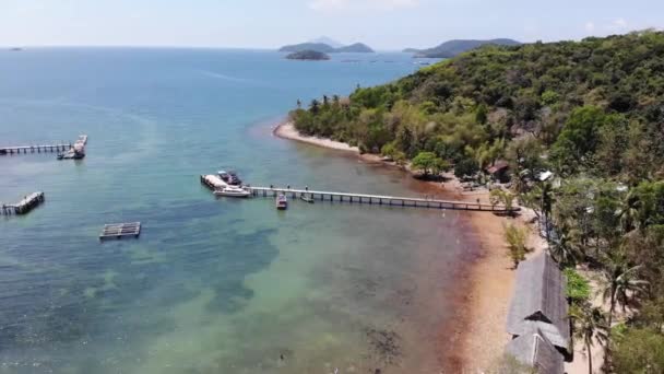 Aerial View Lua Archipelago Another Name Binh Tri Island Kien — Stock Video