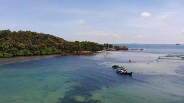 Вид Воздуха Архипелаг Луа Другое Название Остров Бинь Три Кьен — стоковое видео