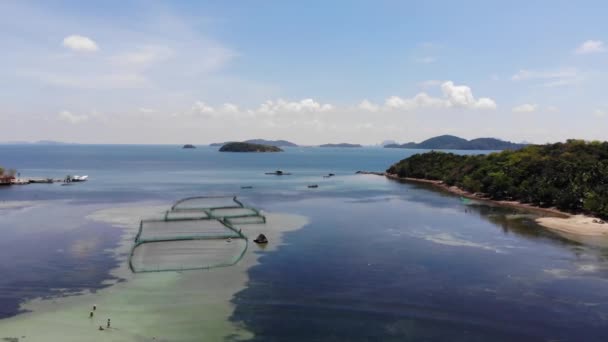 Veduta Aerea Dell Arcipelago Lua Altro Nome Binh Tri Kien — Video Stock