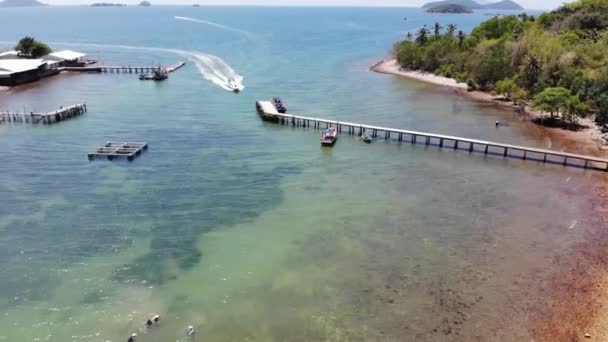 Aerial View Lua Archipelago Another Name Binh Tri Island Kien — Stock Video