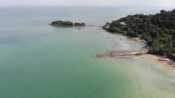 Letecký Pohled Pirátský Ostrov Dao Hai Tac Jižním Pobřeží Vietnamu — Stock video