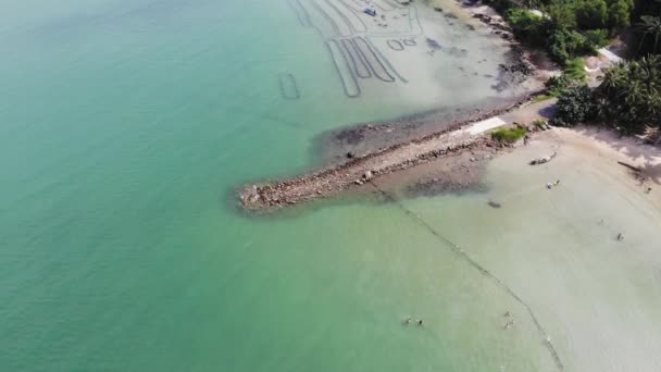 Αεροφωτογραφία Του Πειρατικού Νησιού Dao Hai Tac Στη Νότια Ακτή — Αρχείο Βίντεο