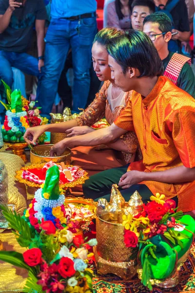 Chi Minh Stad Vietnam Juni 2020 Uitzicht Khmer Bruiloft Dit — Stockfoto