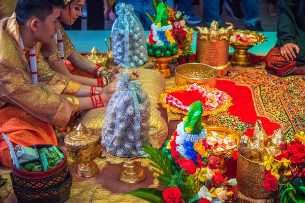 Chi Minh Město Vietnam Červen 2020 Pohled Svatbu Khmer Tradiční — Stock fotografie