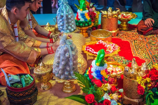 Chi Minh Město Vietnam Červen 2020 Pohled Svatbu Khmer Tradiční — Stock fotografie