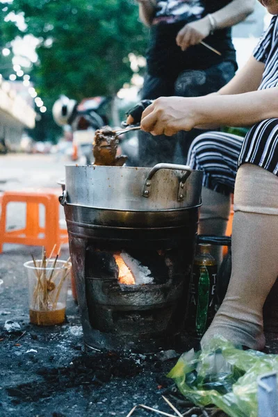 Cidade Chi Minh Vietnã Julho 2020 Miudezas Carne Assada Vietnamita — Fotografia de Stock