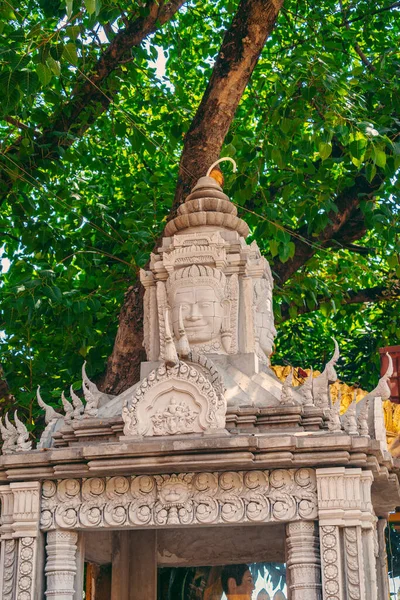 Dekoráció Belül Wat Chantaransay Vagy Candaransi Pagoda Khmer Pagoda 2020 — Stock Fotó