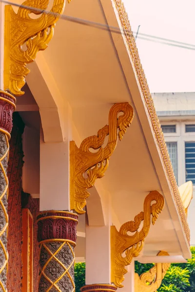 ワット チャンタランサイまたはカンダランシ パゴダ内装飾 ベトナムのホーチミン市 サイゴン にあるクメール塔2020 — ストック写真