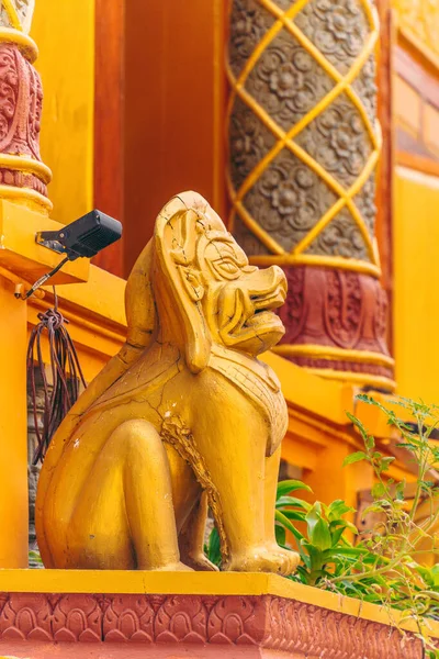 Decoratie Wat Chantaransay Candaransi Pagoda Khmer Pagoda 2020 Chi Minh — Stockfoto