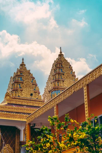 View Wat Chantaransay Candaransi Pagoda Khmer Pagoda 2020 Chi Minh — Stock Photo, Image