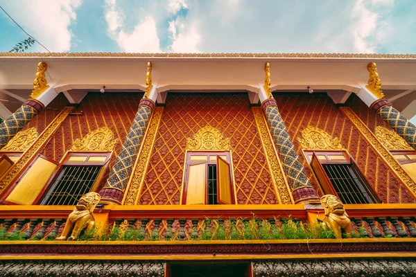 Pohled Wat Chantaransay Nebo Candaransi Pagoda Khmer Pagoda 2020 Městě — Stock fotografie