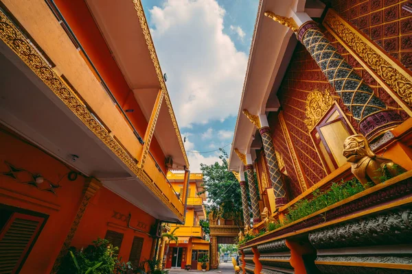 Pohled Wat Chantaransay Nebo Candaransi Pagoda Khmer Pagoda 2020 Městě — Stock fotografie