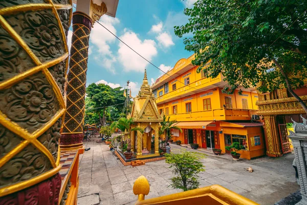 Pohled Wat Chantaransay Nebo Candaransi Pagoda Khmer Pagoda 2020 Městě — Stock fotografie