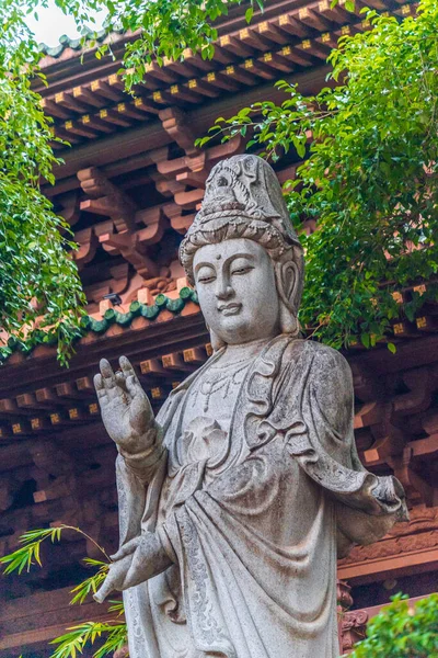 Pleiku Vietnam Luglio 2020 Statue Buddha Dettagli Architettonici Della Pagoda — Foto Stock