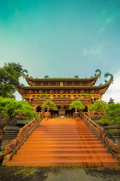 越南普莱库 2020年7月11日 明成寺 盖莱省普莱库市 越南中部高地 一座宏伟的佛教建筑 — 图库照片