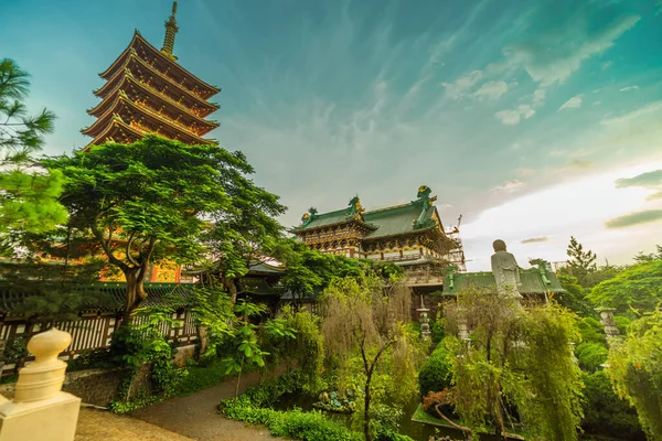 Pleiku Vietnam Července 2020 Minh Thanh Pagoda Majestátní Buddhistická Architektonická — Stock fotografie