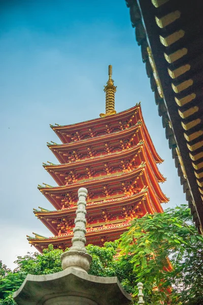 Pleiku Vietnã Julho 2020 Minh Thanh Pagoda Uma Majestosa Estrutura — Fotografia de Stock