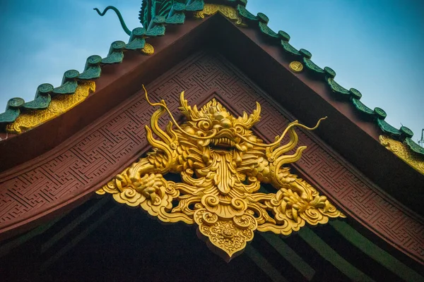 越南普莱库 2020年7月11日 明成寺的建筑细节 明成寺是盖莱省普莱库市 越南中部高地 一座宏伟的佛教建筑 — 图库照片