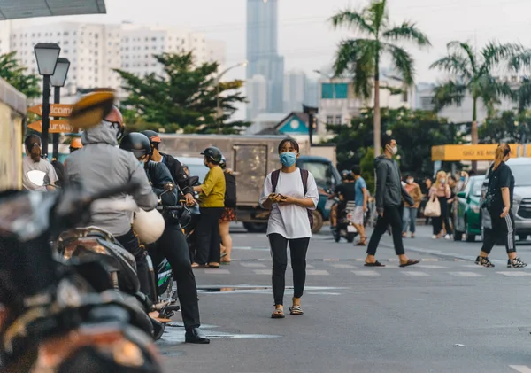 Cidade Chi Minh Vietnã Julho 2020 Pessoas Locais Fazem Compras — Fotografia de Stock